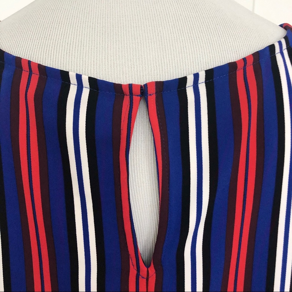 NEW Express Vertical Striped Top Blouse - Picture 5 of 6